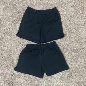 Girls size 10/12 Black Athletic Shorts Set